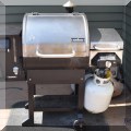 L08. Camp Chef wood pellet smoker/grill with searing station. 